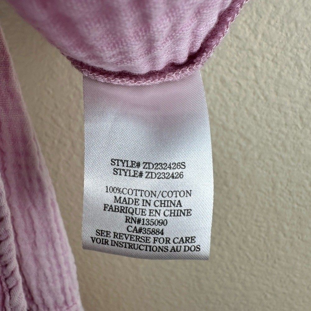 Z SUPPLY Gauzy Tiered Midi Dress in Bleached Pink Mauve Size Large Boho Summer - Picture 14 of 16